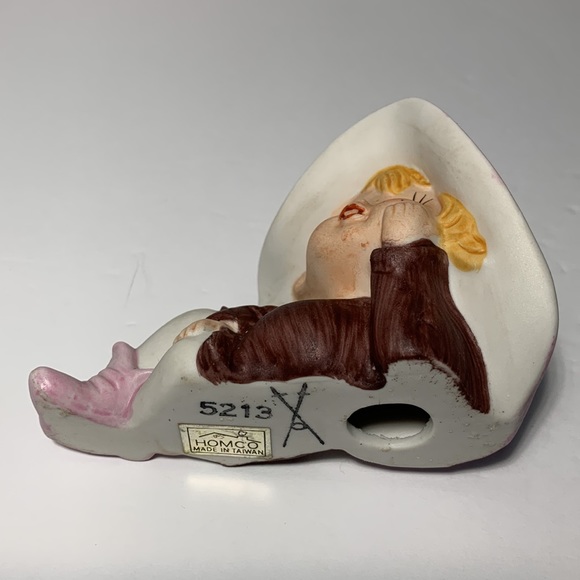 VTG Homco Pixie Elves Whimsical Bisque Figurines Colorful Set Of 3 Pixie Elves - Picture 5 of 16